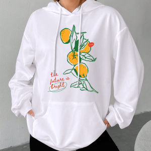 The Future is Bright Oranges Art Print Heat Transfer Stickers DIY Iron-on Decals Perfect for DIY T-shirtsPillowsBags