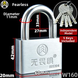 WUJUWEI | Waterproof Rustproof Outdoor Stainless Steel Padlock