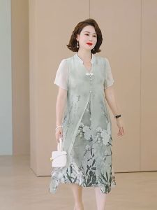 Đầm Trung Niên Suông Cho Mẹ Đi Tiệc Thời Trang Váy Trung Niên Sang Trọng Tặng Mẹ