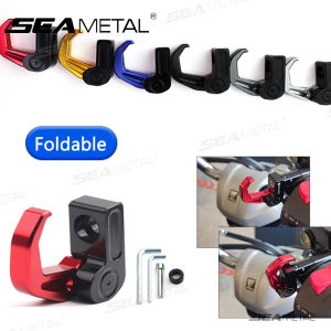 SEAMETAL Motorcycle Helment Storage Hook Aluminum Alloy Luggage Bag Hook Holder Motorbike Scooter Gadget Hanger Hooks