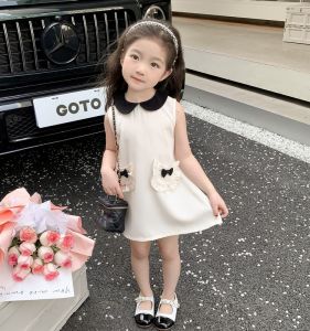 Phong Cách Công Chúa Mùa Hè Đầm Dành Cho Bé Gái Em Bé Thời Trang Sành Điệu Hương Thơm Nhỏ Gió Váy Trẻ Em  Áo Hai Dây Đầm Chân Váy Chữ A Lớp B