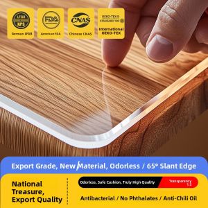 LUOYOUTE | Transparent Easy-to-clean Water-resistant Oil-resistant Heat-resistant Non-permeable Table Pad