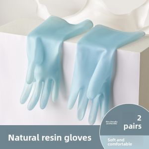 FURENJILI | Durable Waterproof Rubber Dishwashing Gloves for Women