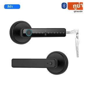 กุญแจล็อคประตูดิจิตอลอัจฉริยะ Tuya แบบใช้ลายนิ้วมือ บัตรคีย์การ์ด รหัสผ่าน พร้อมระบบเล่นเสียง 9 ภาษา สำหรับบ้านและที่อยู่อาศัย