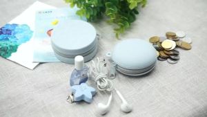 Silicone Storage Pouch Hanging Outdoor Keychain Holder for Data Cable Bluetooth Earphones Small Items Organizer Coin Purse