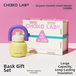 CHAKOLAB | Large Capacity Ceramic Lined Vacuum Insulated Tumbler With Straw