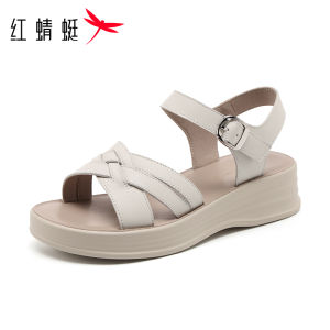 Reddragonfly | Thick Sole Slip-resistant Genuine Leather Summer Sandals