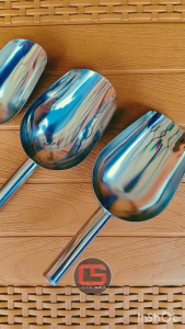 Sekop Es Batu Stainless Steel FJX: Serokan Kopi Beras Es Gula Kebun Taman Food Grade High Quality