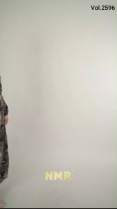 NMR Midi Dress Rayon Viscose Kerut Vol 2596-4
