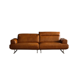 Cozylant Charles Leatherarie Sofa / 3 Seater Sofa for Living Room / Brown Black Green/ HUG Sofa / Modern Minimalist /Italian Style/Faux Leather Sofa