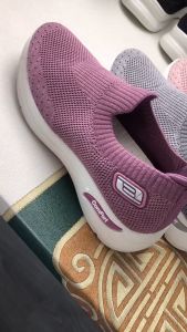 Razorstorm Comfortable Walking Shoes for Women Slip On Shoes 2023 New Korean Fashion Black Rubber Sneakers for Lady