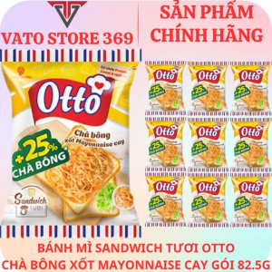 Bánh mì sandwich OTTO chà bông xốt mayonnaise cay gói 82.5g