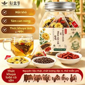 XINYIHAO | Túi Trà Quả Cam Cây Kỷ Tử và Hạt Cỏ Cây Cúc