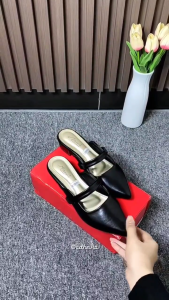 Sandal Mules Lillie Wanita Hak 3 Cm Heels Simple