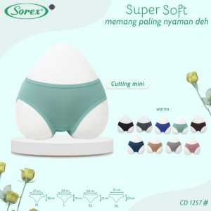 Celana Dalam Wanita Super Lembut Sorex 1257 / CD Cewek Perempuan Super Soft Sorex