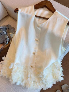 XUECAIQI | Elegant Fat MM Sleeveless Top