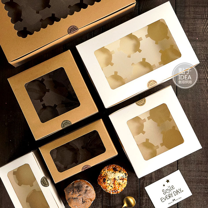 Baking Packaging Satchel Paper Cup Packing Box Heightened Pure White ...