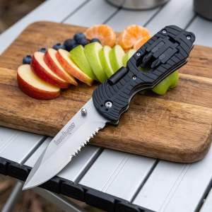 Ker-shaw Select Fire Multi-Function Folding Knife Camping Outdoor Survival Utility Multipurpose Tool