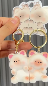 (GK-093) Gantungan Kunci Couple / Beli 1 dapat 2 / Gantungan Kunci 1 Set Pasangan Magnet / Gantungan Couple Rabbit / Piggie Keychain