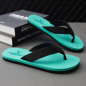 Mens Summer Casual Anti-Slip Outdoor Wearable Sandals Comfortable Cotton Upper Rubber Sole Flat Heel Beach Slippers