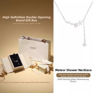 YINNUANNUAN | Sterling Silver Shooting Star Necklace For Women