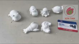 Tượng tô màu ĐỘNG THỰC VẬT tôm cá sấu hà mã bạch tuột cá heo tô tượng thạch cao (Không kèm màu)