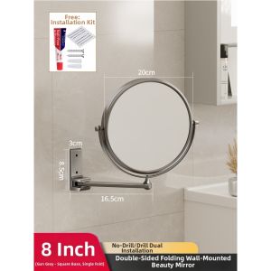 GUANGMANZHI | Rotatable Extensible Magnifying Foldable Makeup Mirror