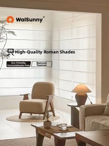 Motorized Full Blackout Intelligent Roman Shades
