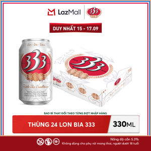 Nồng Độ Cồn 5.3% - Thùng 24 Lon Bia 333 330ml