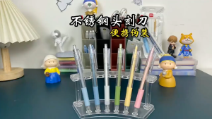 Pen Cutter l Pisau Ukir Cutter Aesthetic Pastel Cutter Pen Sharp Cutter Pisau Journaling minimalis