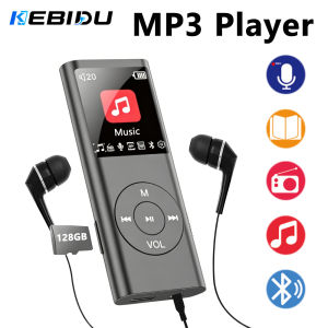 KEBIDU | KEBIDU Mini MP3 Player Portable Walkmen With IPS HD Display TF FM Radio E-Books Recording HiFi Lossless Bluetooth Music Player