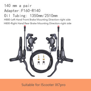 Phanh Dầu Thủy Lực Xe Tay Ga Điện XOD H800/H880 Tương Thích Với IScooter IX4 IX5s W9 - Phanh Xe Tay Ga 12V