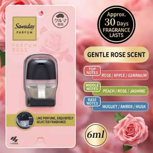 Japan Kobayashi SAWADAY Car Parfum Blanc Deodorant Air Freshener Botanical Fresh Lavender Long Lasting Freshness Odour Eliminator Perfume Mizuki House Automotive Interior Accessories