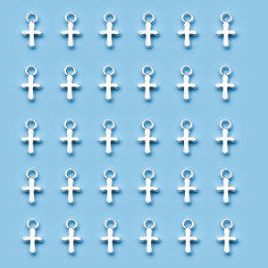 30/50Pcs Antique Silvery Cross Charms For Jewelry Making DIY Handmade Necklace Bracelet Earrings Keychain Accessories