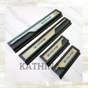 Sillplate Samping Mobil Daihatsu Ayla 2023 Hitam Sill Plate