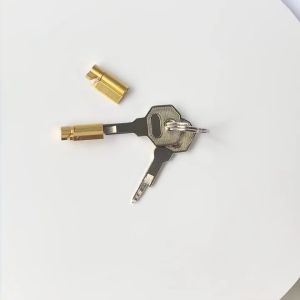 Cylinder Lock Solid Brass Construction Serrated Shaped Keys With 2 Keys Freezer Locks Cabinet