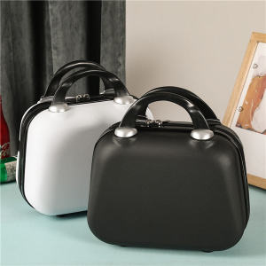 14-Inch Suitcase Makeup Small Box Password Suitcase Small Lightweight Mini Storage Box Female Cute Leather Suitcase