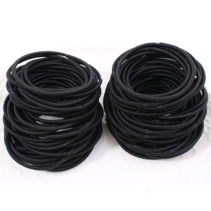 100 PCs Canned High Elastic Durable Rubber Band Hair Rope Does Not Hurt Hair Leather Cover Ins Minimalist Hairtie Hair Ring Headdress