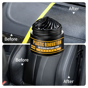 1 Piece 100g Car Interior Wax Suitable for Black Car Interior Abs Material Repair Recovery Gloss Prevent White Fog and Scratches Enhanced Texture Prevent Aging and Cracking