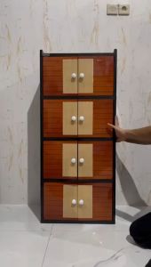 NANDOS TWIN BOX FIT - Lemari Pakaian Minimalis Naiba Swing Lemari Plastik Lemari Baju Double Cabinet