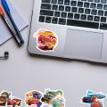 50PCS Disney Cartoon Cars Lightning McQueen Stickers Movie Anime Decal Guitar Laptop Cute Kawaii Sticker Pack Kids Girl Toy. 