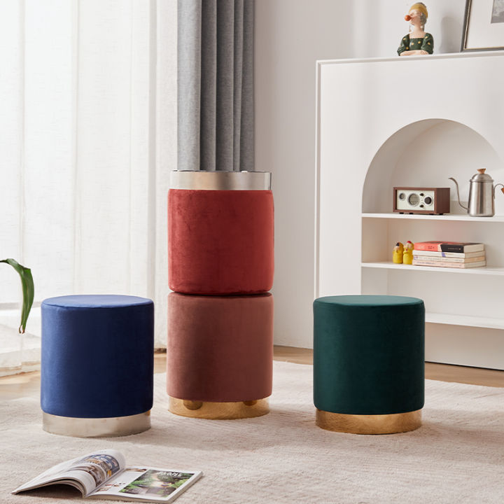 Nordic Fabric Stool Home Doorway Shoe Changing Stool Fitting Room Sofa