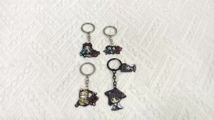 Bandai | Demon Slayer Metal Keychain Kamado Tanjirou Trendy Fashion Key Ring Versatile Pendant Decor Accessories Gifts