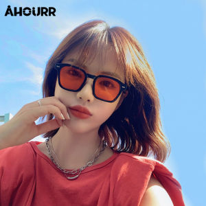 แว่นตากันแดด แว่นตาแฟชั่นเกาหลี แว่นตากันแดดแฟชั่นสตรีเกาหลี แว่นตากันแดดสีสันสดใส ทรงสี่เหลี่ยม