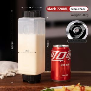 Squeeze Bottle Food Grade Plastic Salad Ketchup Condiment Large Capacity