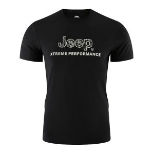 Jeep | Jeep Quick Dry Mens T-Shirt Outdoor Sports Sweat Absorbent Breathable Loose Fit Mountain Climbing Print Short Sleeve Summer