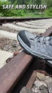 High Top Insulated Safety Shoes Anti Smash Anti Puncture Non Slip Wear Resistant Workshop Work Boots Protective Footwear