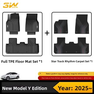 3W | Full TPE Floor Mats For Tesla Model Y Refreshed