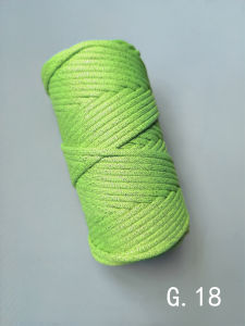 61 Color Ins Internet Celebrity 5mm Gold Bright Silk Dacron Core-Spun Yarn Medium Thickness Hand Knitting Crochet Braided Rope Hand Knitting