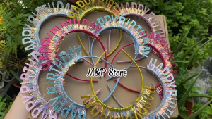 M&P Store - Cài tóc Happy Birthday nhiều màu